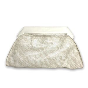 Susan Gail | White Clutch Crossbody Leather Vintage Purse